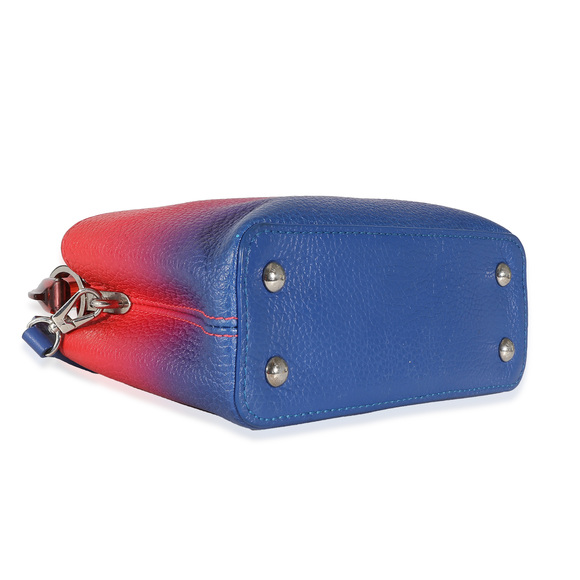 Louis Vuitton Blue Red Ombre Taurillon Mini Capucines - Picture 6 of 8